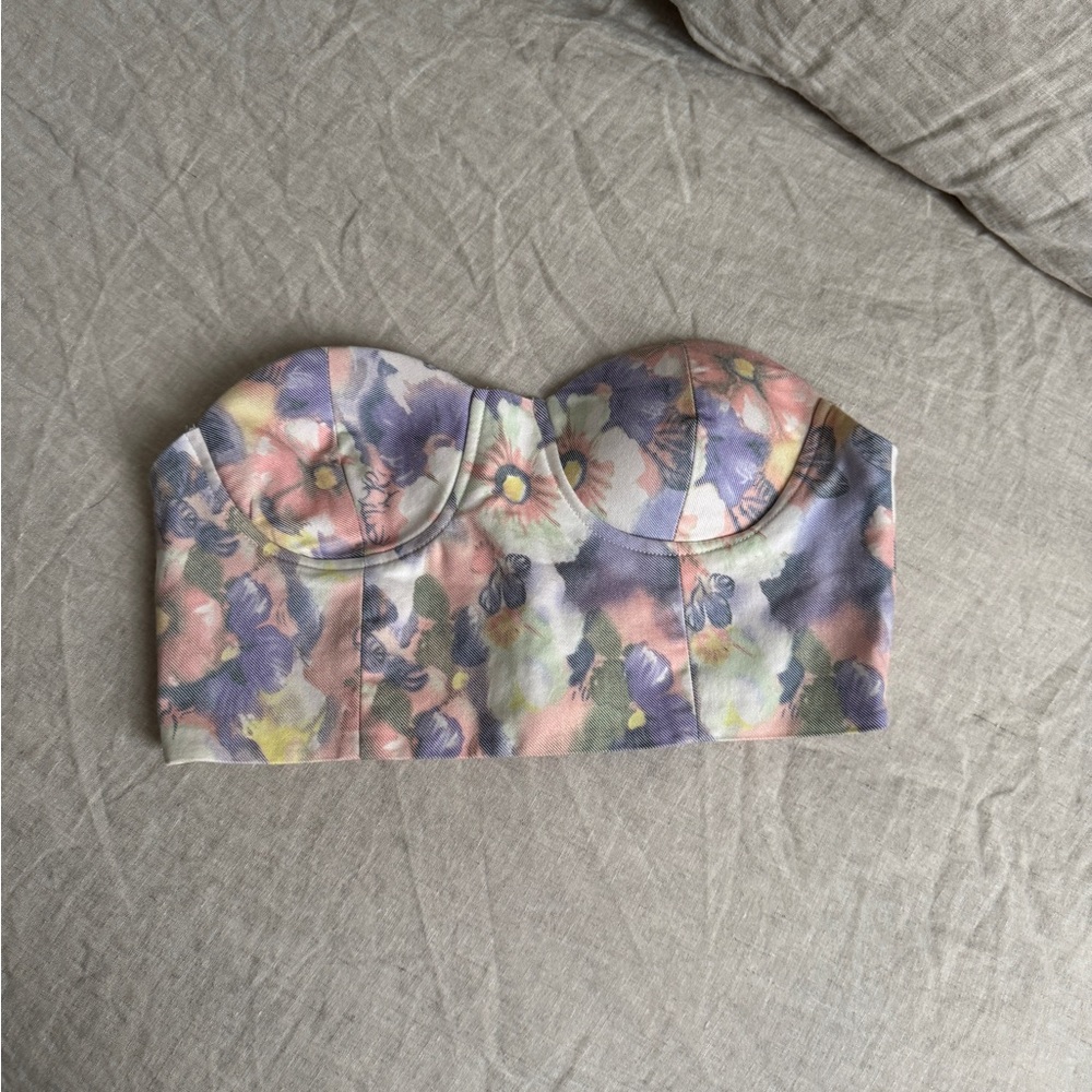 Floral Bustier Top